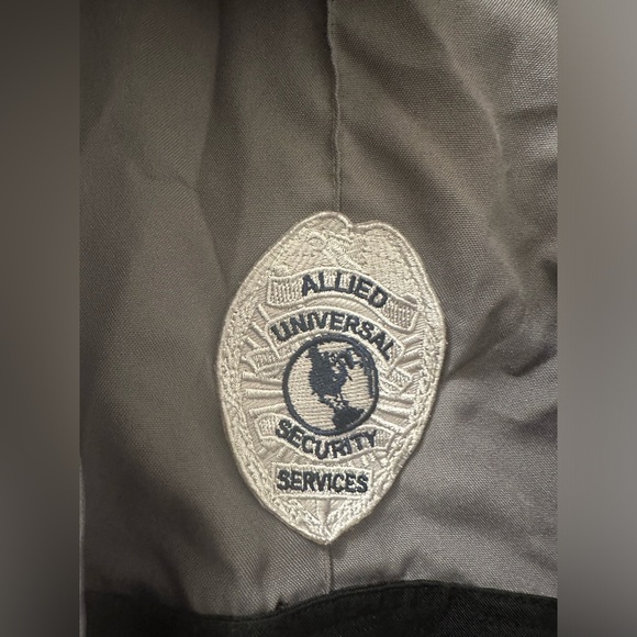 Men’s Allied Universal Security Services Grey/Black Short Sleeve Shirt 15-15.5 - Picture 3 of 8